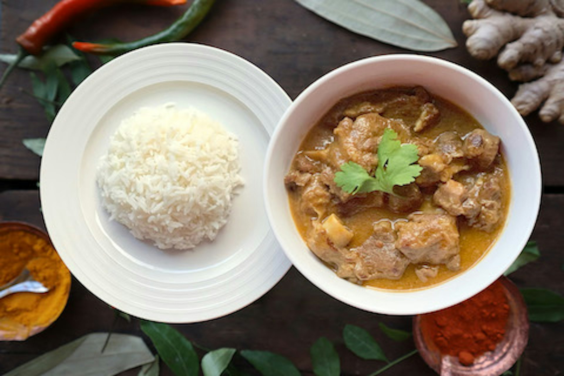 Bone-in Goat Curry with Rice