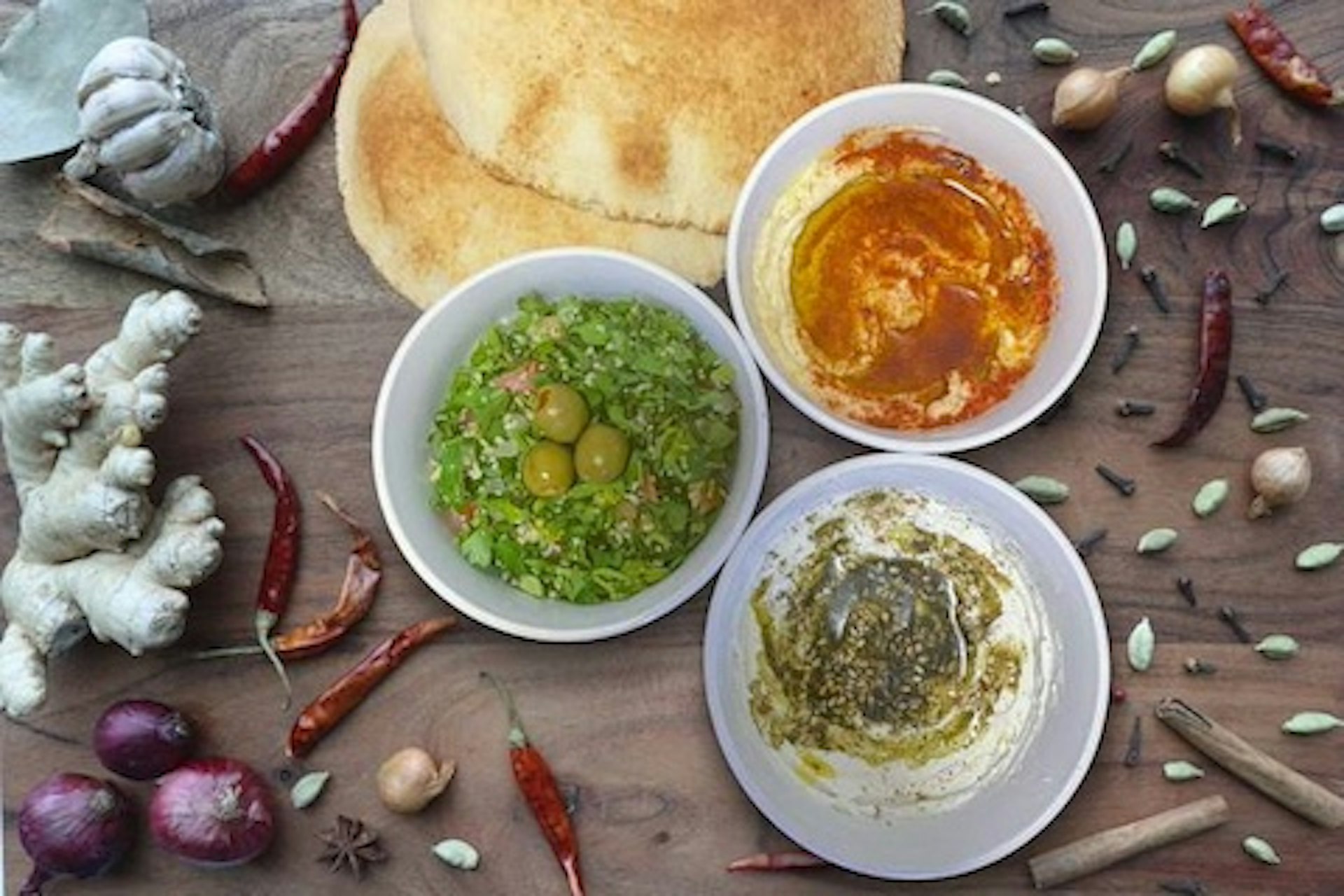 Appetizer Platter (Hummus, Tabbouleh, Cucumber Dip)